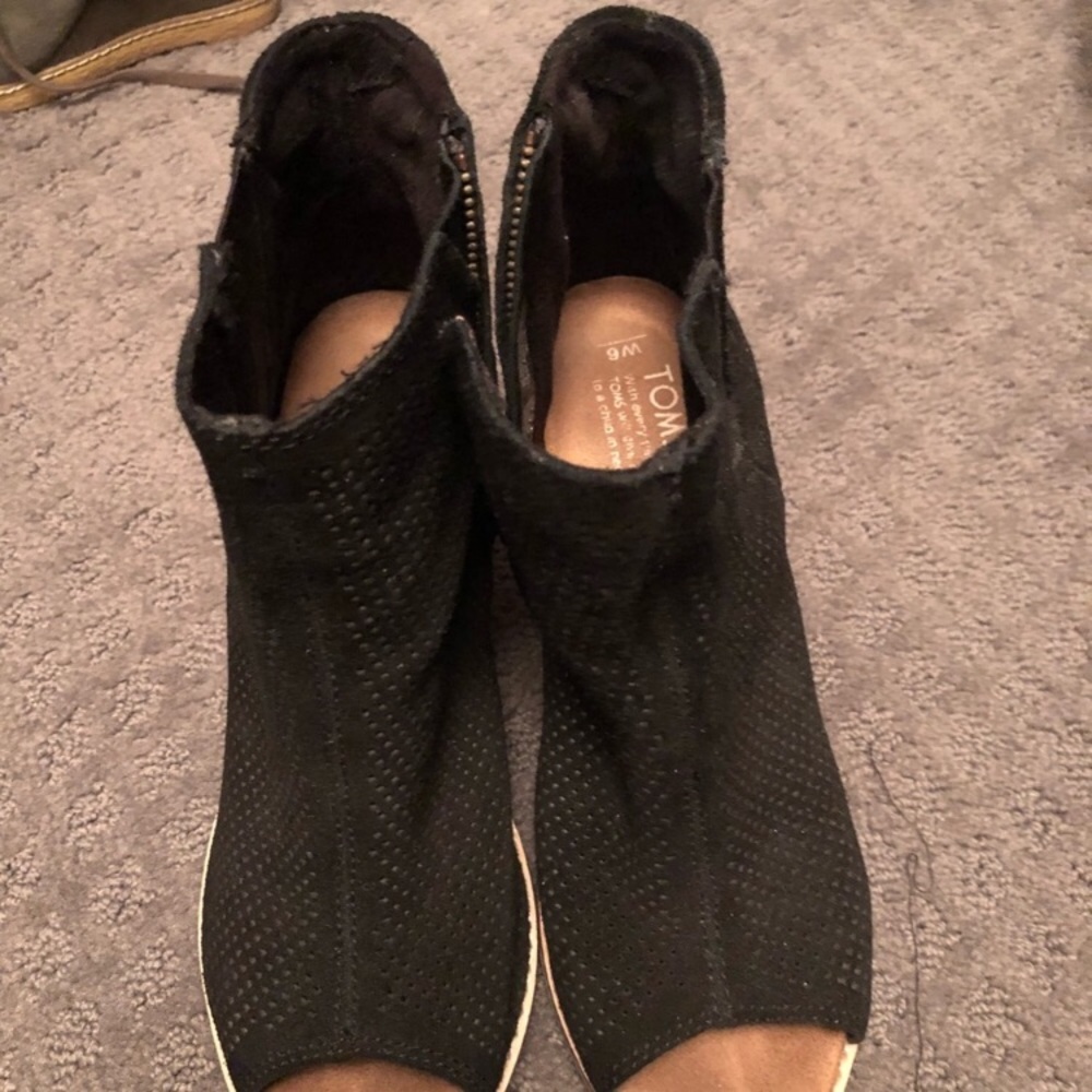 Toms Peep Toe Booties